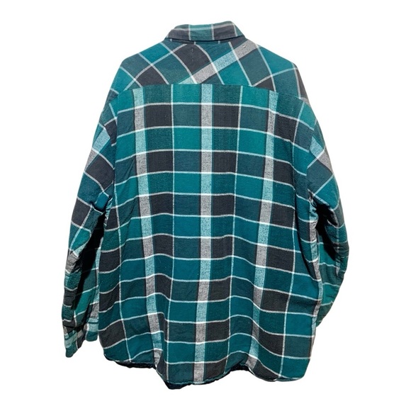 Work Related Brand Button Down Green Plaid Jacket Sz 2XL - Picture 2 of 3